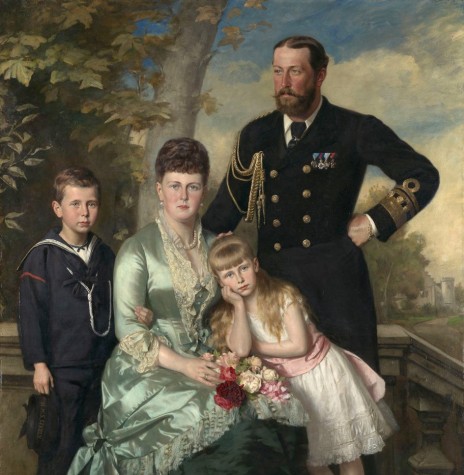 Casal grã-duquesa Maria Alexandrovna e o o Príncipe Alfred Ernest Alberto, cujo casamento que deu a origem a 