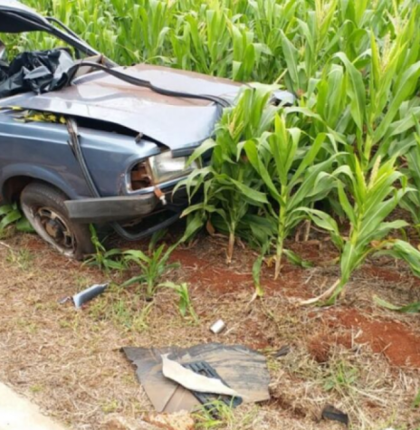 Veículo sinistrado em que morreu o pioneiro rondonense Jenil Mantovani.
Imagem: Acervo Portal Rondon - FOTO 13 -