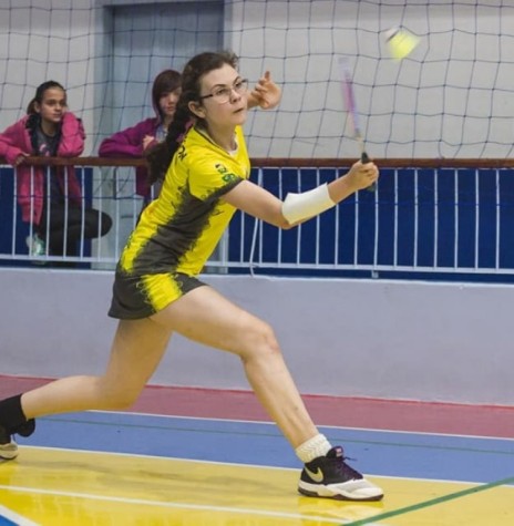  A atleta rondonense de badminton Júlia Werner Oliveira em  sua participação no Campeonato Pan-Americano Júnior, em Salvador, Bahia. 
Imagem: Acervo OD - FOTO 10 - 