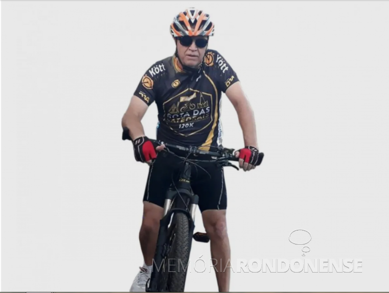 Ciclista rondonense Walmor Buche que em 2019 percorreu 18.481 quilômetros de bicicleta.
Imagem: Acervo pessoal - FOTO 20 -