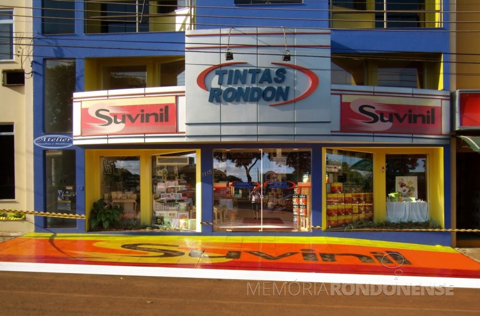 Atual sede própria da empresa Tintas Rondon, localizada à Avenida Rio Grande do Sul. 
Imagem: Acervo Tintas Rondon - FOTO 7 - 