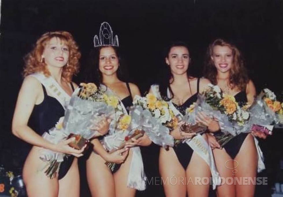 Soberanas do Miss Marechal Cândido Rondon 1994.
Imagem: Acervo Miriam Völz Wegner (Pato Bragado). - FOTO 17 -