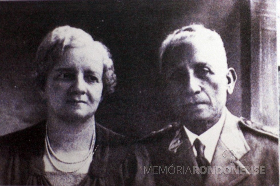Marechal Cândido Mariano da Silva Rondon com sua esposa Chiquita.
Imagem: Acervo Arquivo Nacional - FOTO - 1 - 