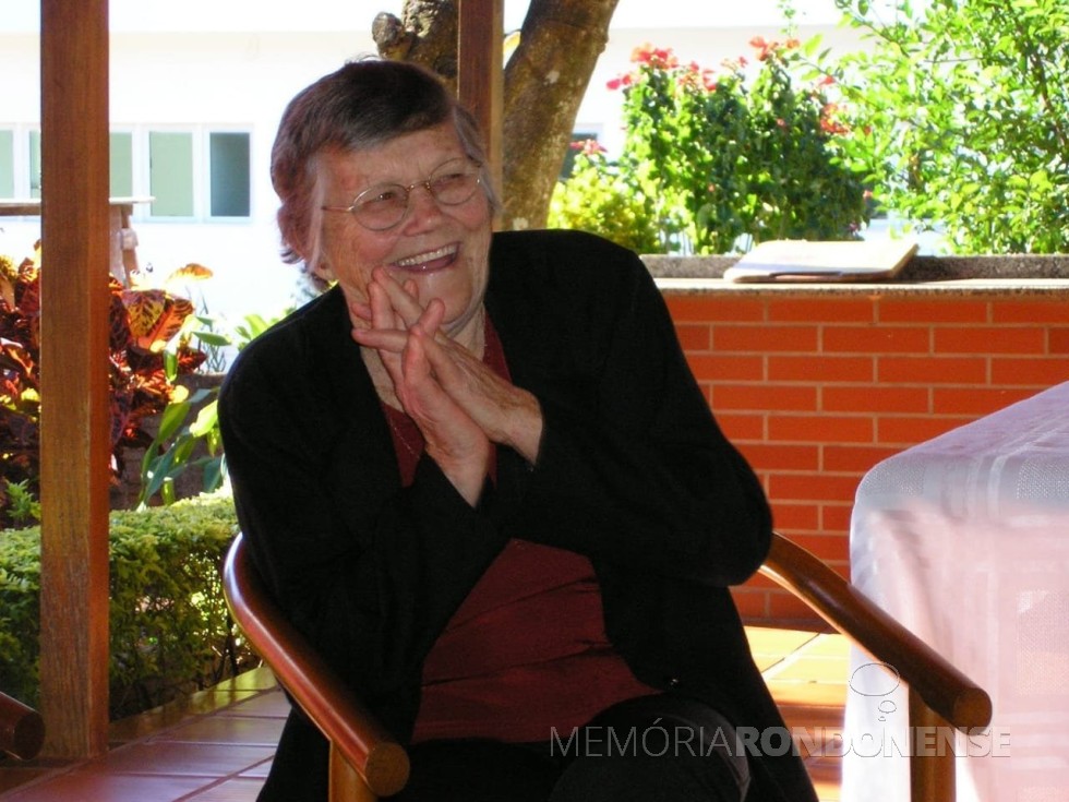 A pioneira rondonense  Lucena Schroeder  falecida em maio de 
Imagem: Acervo Marlene Schroeder  Müller - FOTO 8 -