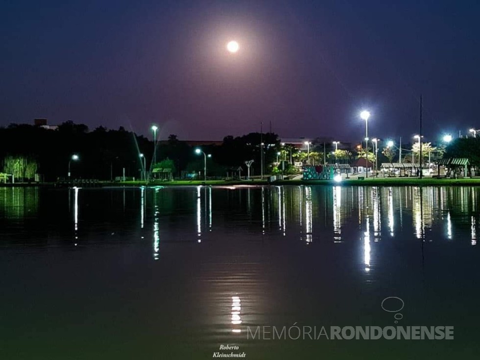 Lua cheia em Marechal Cândido Rondon, em imagem captada pelo fotógrafo rondonense Roberto KleinschimidT, em 23 de julho de 12021 - FOTO 25 -