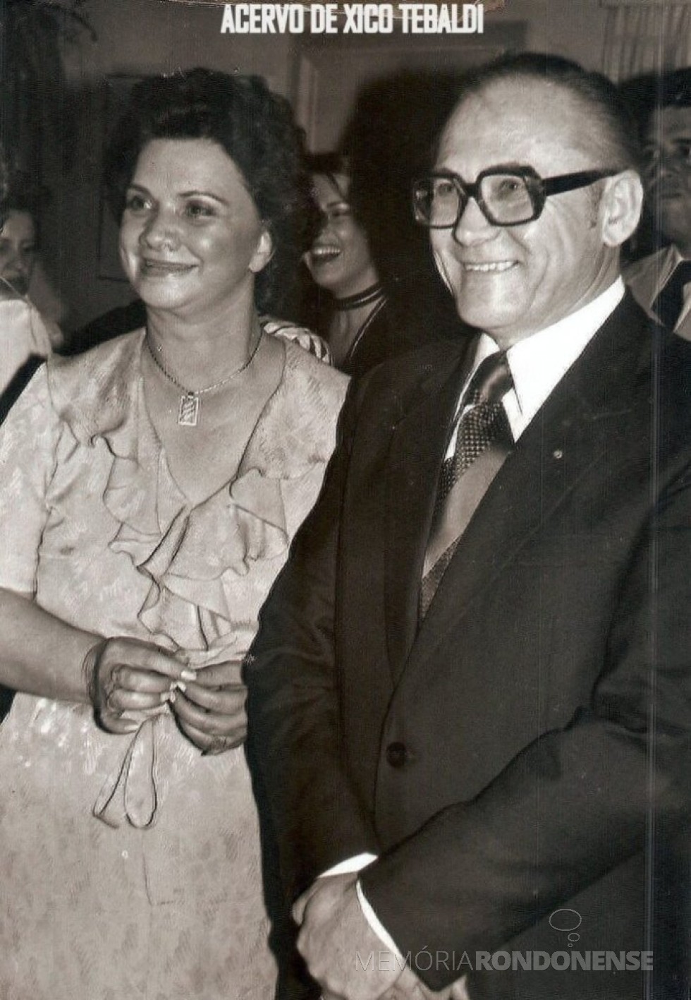Paranaense Roberto Wypich com esposa, ele falecido em agosto de 2020, na cidade de Anápolis, Goás. 
Imagem: Acervo identificado no cromo - FOTO 16 -
