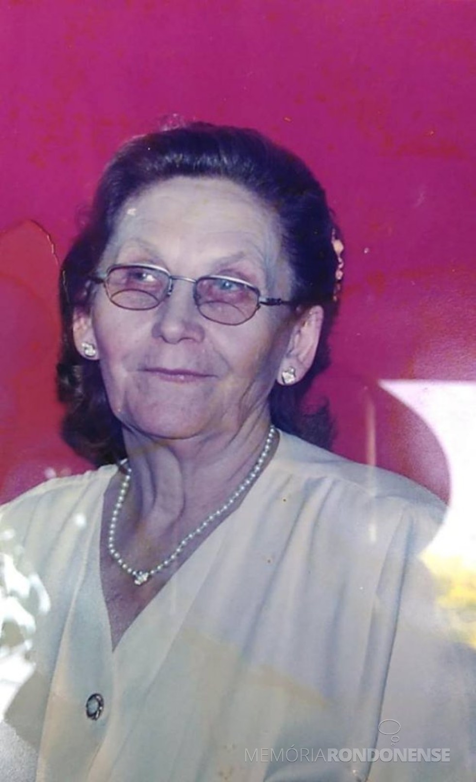 Pioneira rondonense Luzia Besen Schmidt falecida em janeiro de 2019.
Imagem: Acervo Capela São Paulo de Vila Curvado - FOTO 12 - 