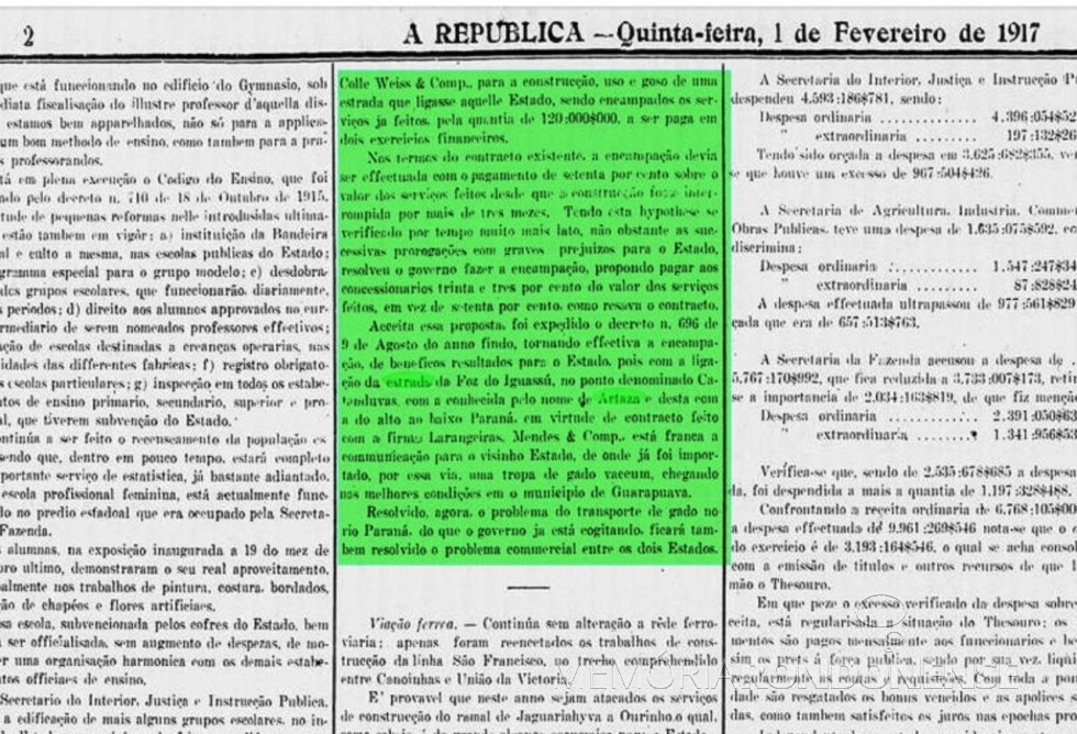 Publicação do extinto jornal curitibano 