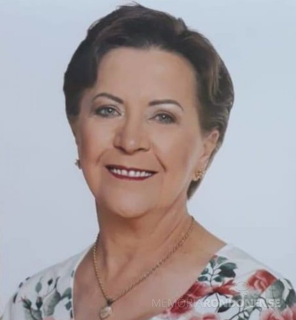 Professora rondonense Néldi Dalposso falecida no começo de julho de 2019. 
Imagem: Acervo O Presente - FOTO 21 - 