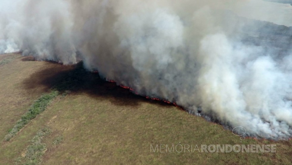 Incêndio no Parque Nacional da Ilha Grande. 
Imagem: Acervo ICMbio - FOTO 18 - 