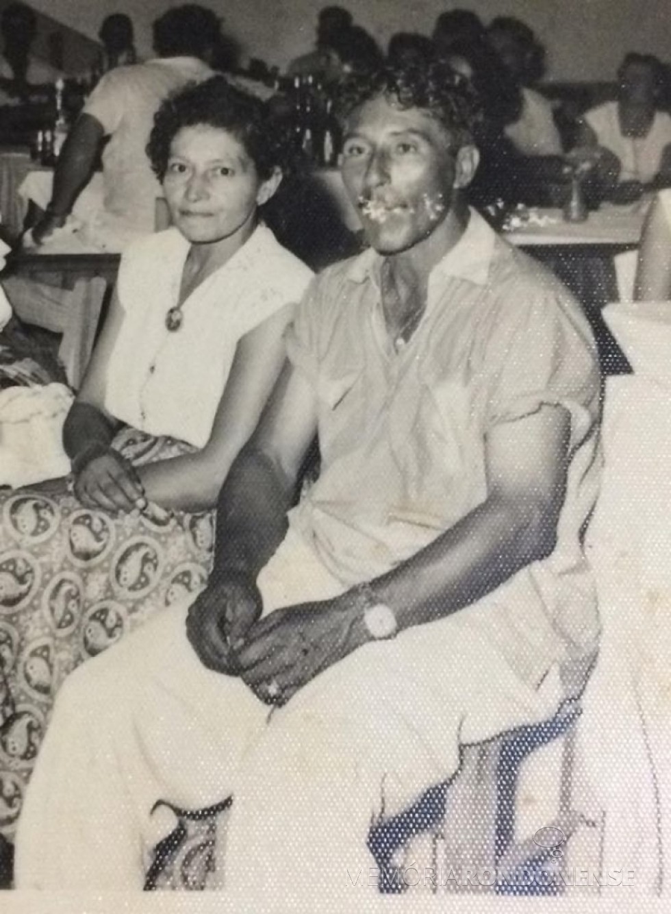 Rondonense Conceição (nascida Sobreira) Vasques com o esposo Miguel Arcanjo Vasques.
Ela faleceu em janeiro de 1982.
Imagem: Acervo Isa Schneider - FOTO 5 - 