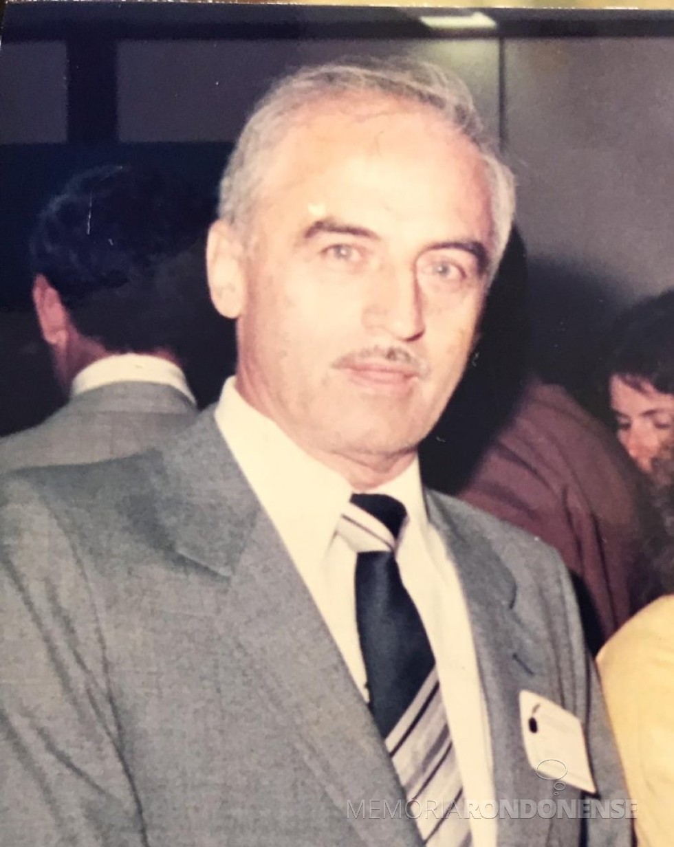 Cartorário rondonense Ely Antonio Nardello falecido em final de janeiro de 1990. 
Imagem: Acervo Silvana Nardello Nasighil. - FOTO 6 - 