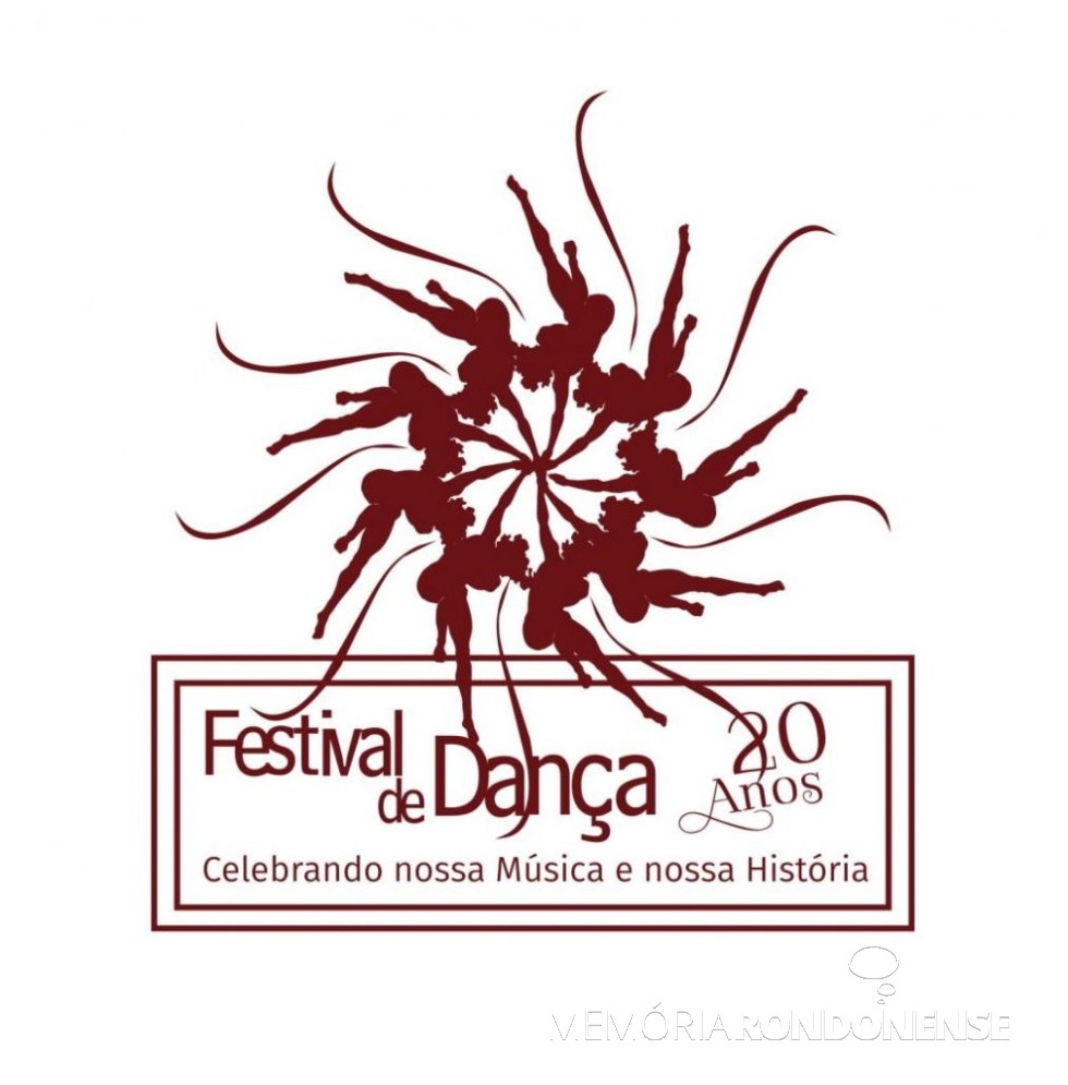 Logomarca do 20º Festival de Dança, do Colégio Luterano Rui Barbosa, que aconteceu no começo de maio de 2018. 
Imagem: Acervo do Colégio - FOTO 17 - 