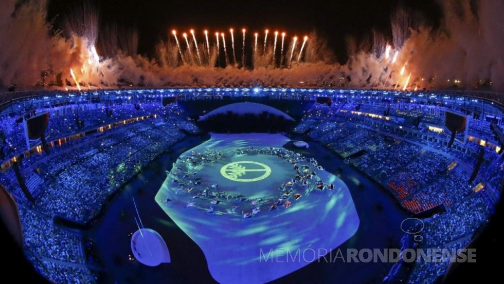 Outro instante da abertura das Olimpíadas do Rio de Janeiro. 
Imagem: AgênciaBrasil - FOTO 13 - 