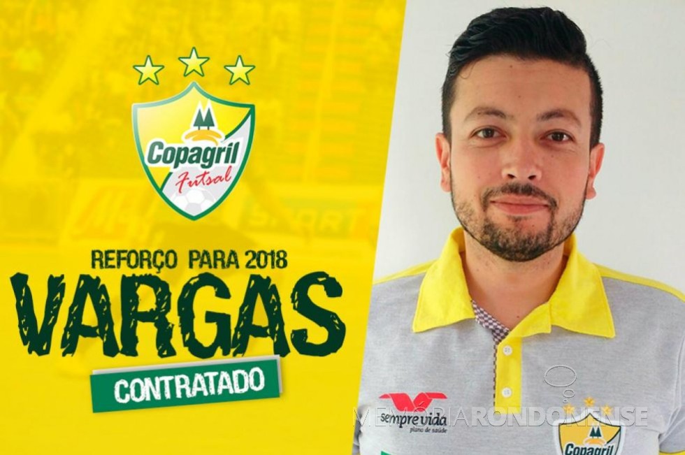 Lucas Vargas contratado como novo fisioterapeuta da Copagril Futsal para a temporada 2018. 
Imagem: Acervo Imprensa Copagril - FOTO 9 - 