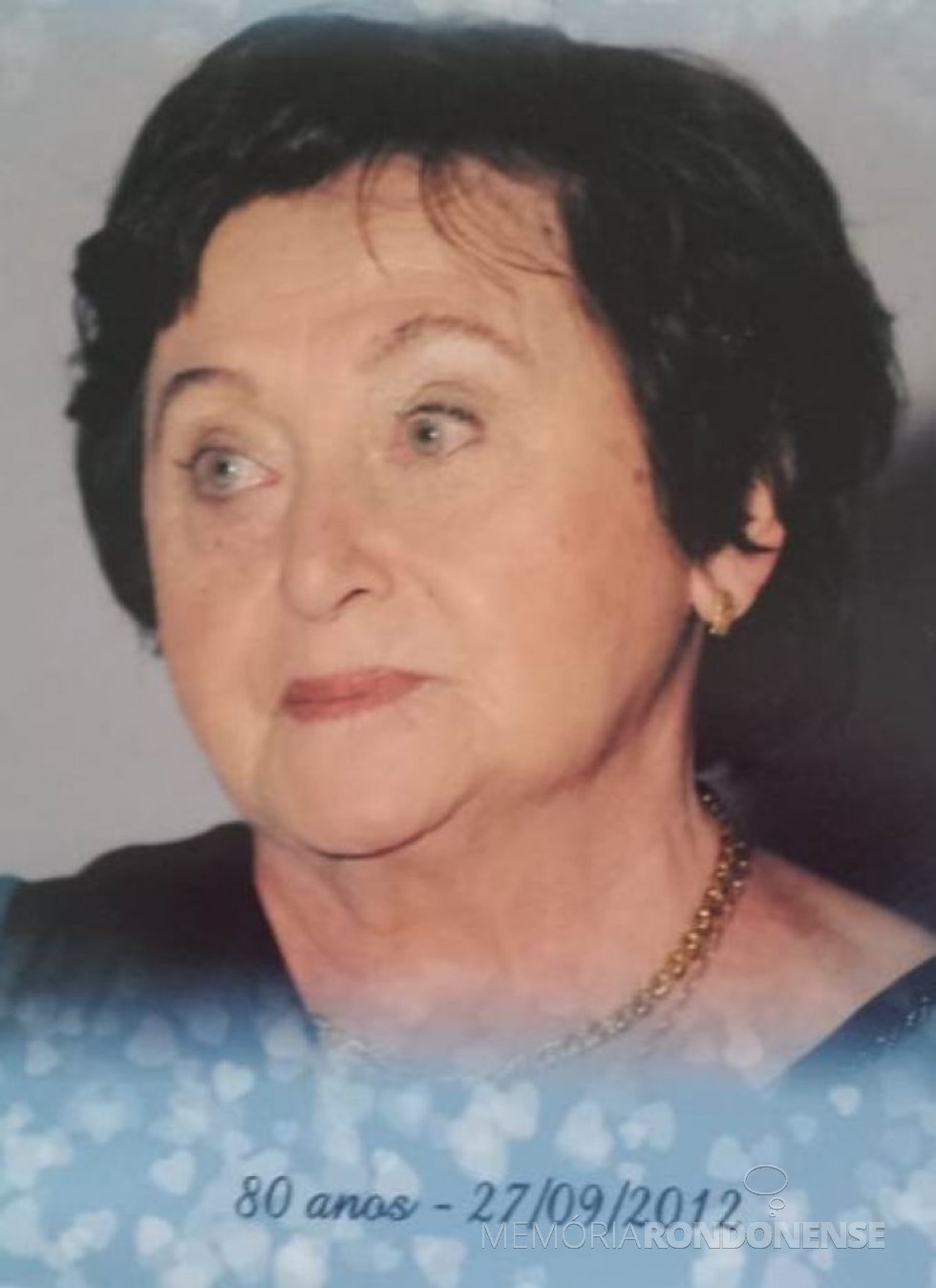 Pioneira rondonense Hilga Maria Barbian, falecida em dezembro de 2018. 
Imagem: Acervo da família - FOTO 7 - 