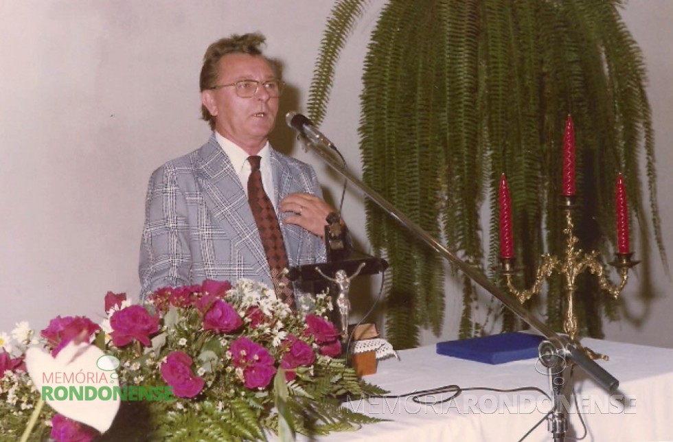 Pastor Jan Serfas foi o terceiro pastor da Igreja Evangélica Congregacional de Marechal Cândido Rondon. 
Imagem: Acervo da família - FOTO 8 - 