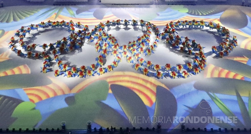Flagrante da abertura das Olimpíadas do Rio de Janeiro. 
Imagem: AgênciaBrasil - FOTO 12 -